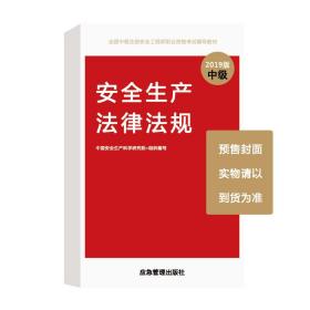 注册安全工程师2019教材安全生产法律法规全国中级注册安全工程师职业资格考试辅导教材2019版