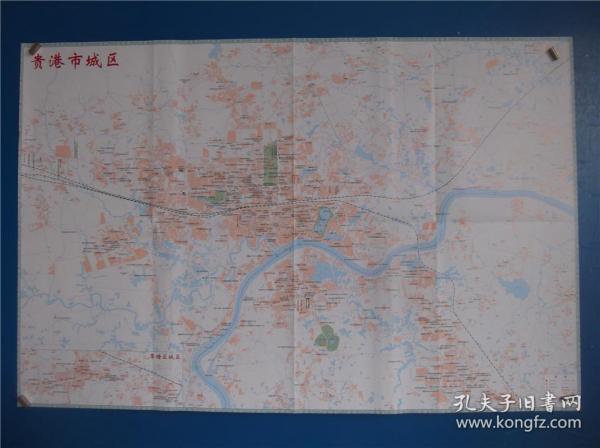 2018贵港市交通旅游图   区域图   城区图   对开地图