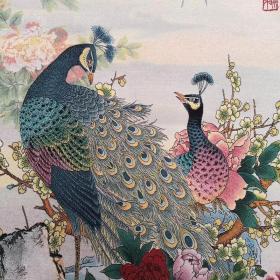 富贵吉祥图刺绣织锦绣丝织画