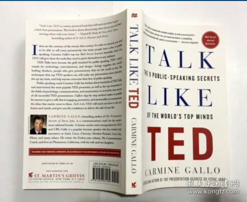 Talk Like TED  深度剖析500多条叫好叫座的TED演讲视频及采访部分成功的演讲者后，为你总结九条完成杰出且具有说服力的演讲的“秘辛”与“秘笈”。