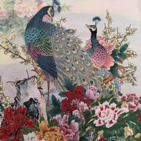 富贵吉祥图刺绣织锦绣丝织画