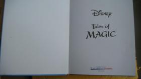 DISNEY TALES OF MAGIC 英文原版 彩插童话故事集  精装12开,品好未阅，自然旧