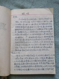 1972年手抄医书一册