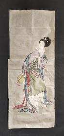 D722：回流手绘美女图软片(日本回流.回流老画.老字画)