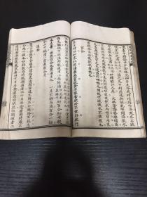 上海中医书局1930年钱季寅编著的综合性中医著作《影印古本医学丛书》，第一集原套（清丁锦注《古本难经阐注》二卷一册、清王梦祖撰《伤寒撮要》四卷四册、清周学海撰《辨脉平脉章句》二卷一册、宋寇宗爽撰《本草衍义》二十卷二册、清轮应禅师撰《女科秘旨》八卷二册）五种十册；惜存《伤寒撮要》卷一、卷三、卷四，三册