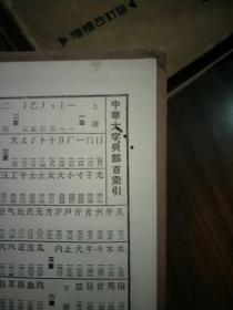 中华大字典（缩印本全二册） 上下  有虫眼