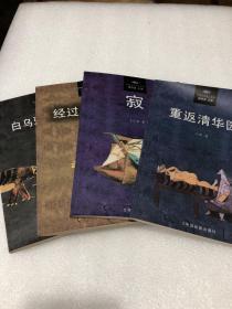中国当代诗人丛书 全套四册：重返清华园 、经过多年以后 、寂  、白乌鸦·黑乌鸦（馆藏有编号，未翻阅内页干净）9787104020806