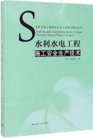 水利水电工程建设从业人员安全培训丛书 水利水电工程施工安全生产技术 9787112224418 王东升 徐培蓁 张云鹏 江伟帅 谭春玲 中国建筑工业出版社