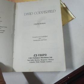 DAVID CC DPPERFIELD
Charles Dickens
Complete and Unabridged英文版32开