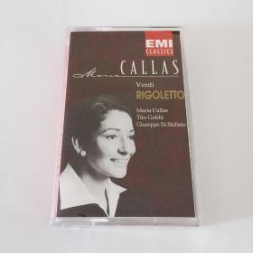 俄版磁带 Maria Callas, Tito Gobbi & Giuseppe di Stefano - Verdi: Rigoletto 俄罗斯版磁带全新未拆 封膜开裂 威尔第歌剧《弄臣》1955年录音 玛丽亚·卡拉斯 提托·戈比 朱塞佩·迪·斯苔芳诺 EMI Classics授权 俄罗斯Gala唱片公司发行