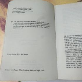 DAVID CC DPPERFIELD
Charles Dickens
Complete and Unabridged英文版32开