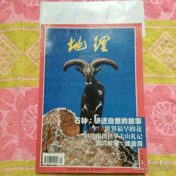 中国国家地理 地理知识 1999年第7期（实物拍照