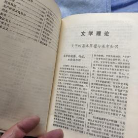 加盖篆刻印章“包钢文学工作者协会成立纪念”的《文学词典》孙家富张广明等编 1983湖北人民出版社初版初印精装本