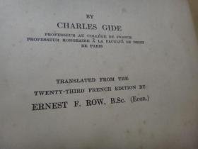 principles of political economy政治经济学原理 1924年原版精装 李谟焌签名藏书？（钤民国聚兴诚银行阅览室藏书章）