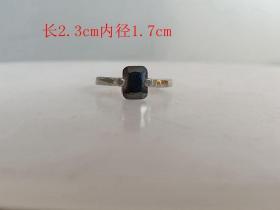 乡下收的镶嵌宝石戒指.