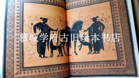 对开本（45X30厘米）/精装/书衣/彩色插图本（含三页折叠图）《汉弥敦藏希腊艺术》Pierre-Francois Hugues d'Hancarville: The Complete Collection Of Antiquities From The Cabinet Of Sir William Hamilton