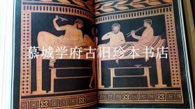 对开本（45X30厘米）/精装/书衣/彩色插图本（含三页折叠图）《汉弥敦藏希腊艺术》Pierre-Francois Hugues d'Hancarville: The Complete Collection Of Antiquities From The Cabinet Of Sir William Hamilton