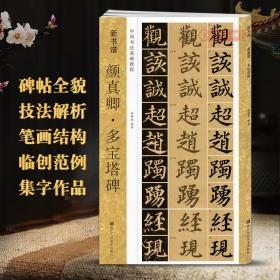 学海轩 颜真卿多宝塔碑 新书谱 中国书法基础教程 颜体楷书毛笔字帖书籍书法临摹练古帖 碑帖特点技法讲解笔画 浙江人民美术出版社