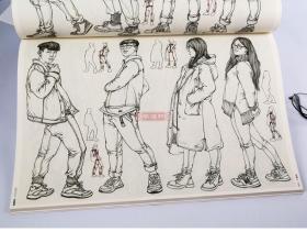 学海轩 对画2 线描 李家友 王靖宇 敲门砖 素描书入门基础教程美术绘画书籍高艺考自学教材 抓形局部衣纹三姿主题组合训练步骤讲解