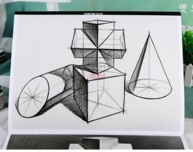 学海轩 敲门砖 几何形体 绘画班 高中版 李家友 素描书入门基础教程 美术书籍高考自学教材 单体强化练习作画流程结构明暗范画临摹