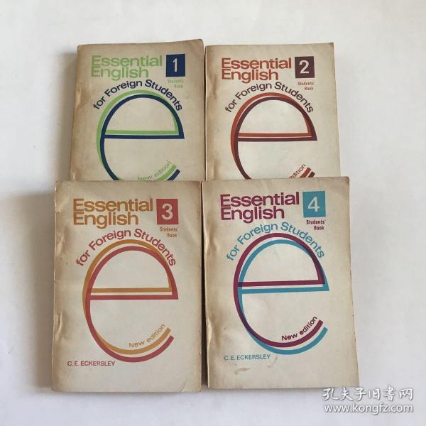 Essential English For Foreign Students.Book 1 2 3 4 全四册合售 （基础英语 学生用书 全英文 全4册 ）