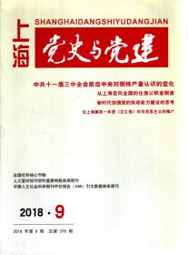 上海党史与党建.2018年第9至12期.总第376至379期.4册合售