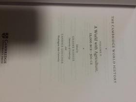 现货 The Cambridge World History  volume 2   12,000 BCE–500 CE 英文原版 精装 剑桥世界史 卷2  公元前12,000年至公元500年