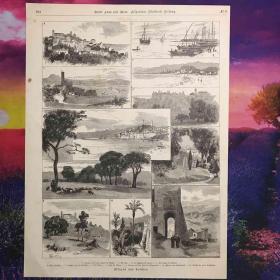 19世纪木刻版画《德国小镇拉米恩风景漫谈》有种莫名的代入感，像看了一部看电影。
纸张尺寸39*27厘米