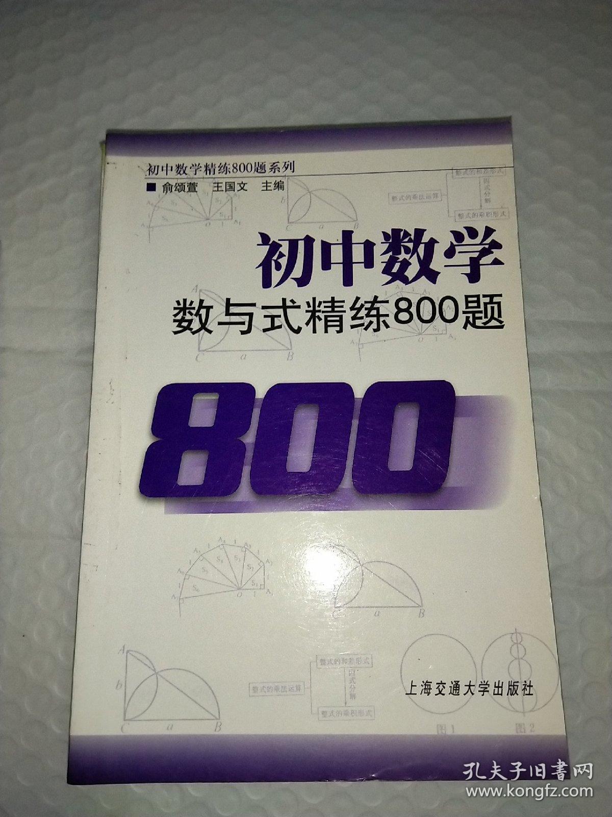 初中数学精练800题系列，6册合售，全等三角形与四边形精练800题，数与式精练800题，函数及其图像精练800题，一次方程与不等式精练800题，解直角三角形与统计初步精练800题，中考热点问题精解与剖析