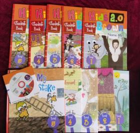 布朗儿童英语 level Two第2级（1-5册）5书+5练习册+5光盘