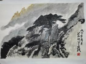 湖北美术家协会付主席著名画家武石山水精品