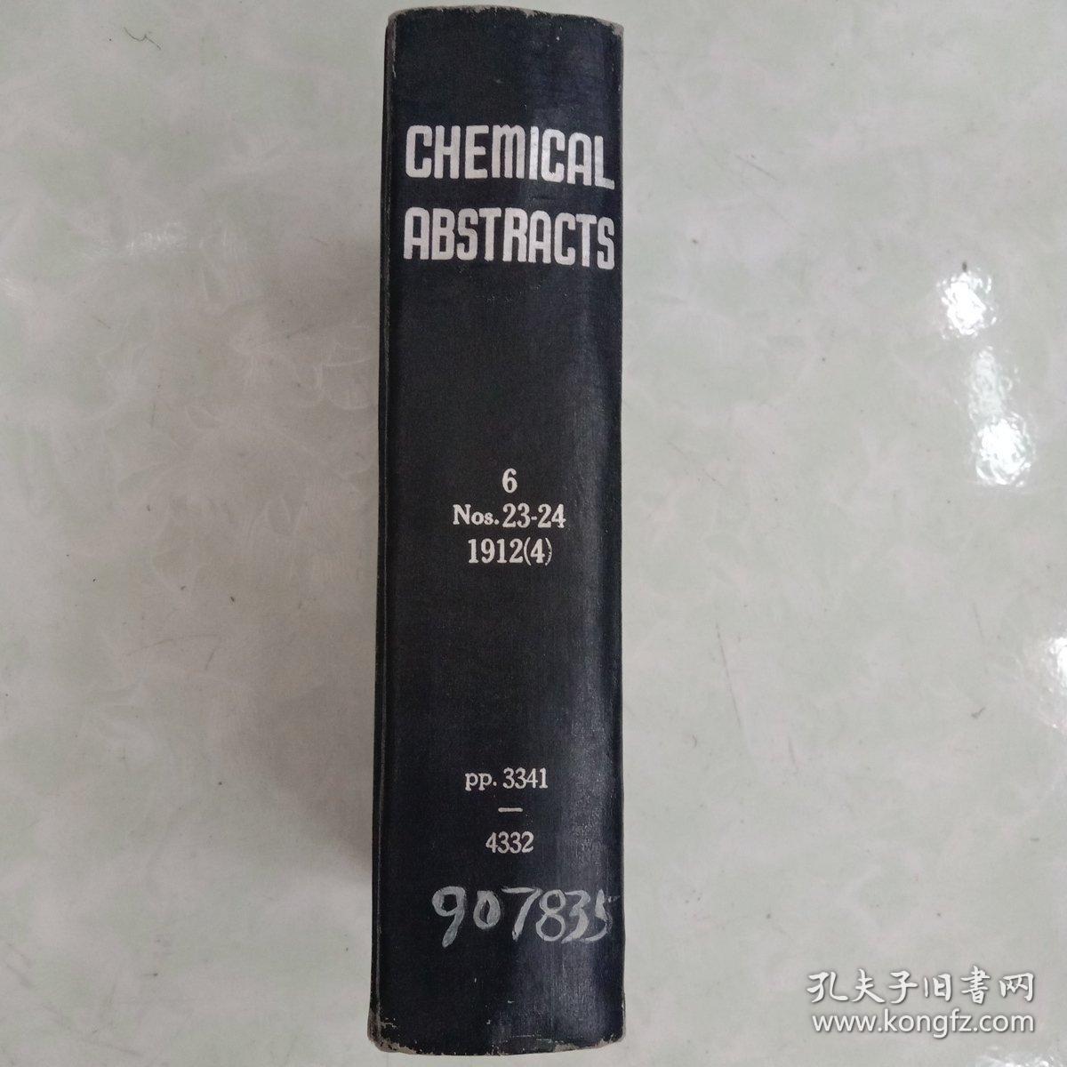 CHEmlcal  abstracts《化学文摘  1912(4)》