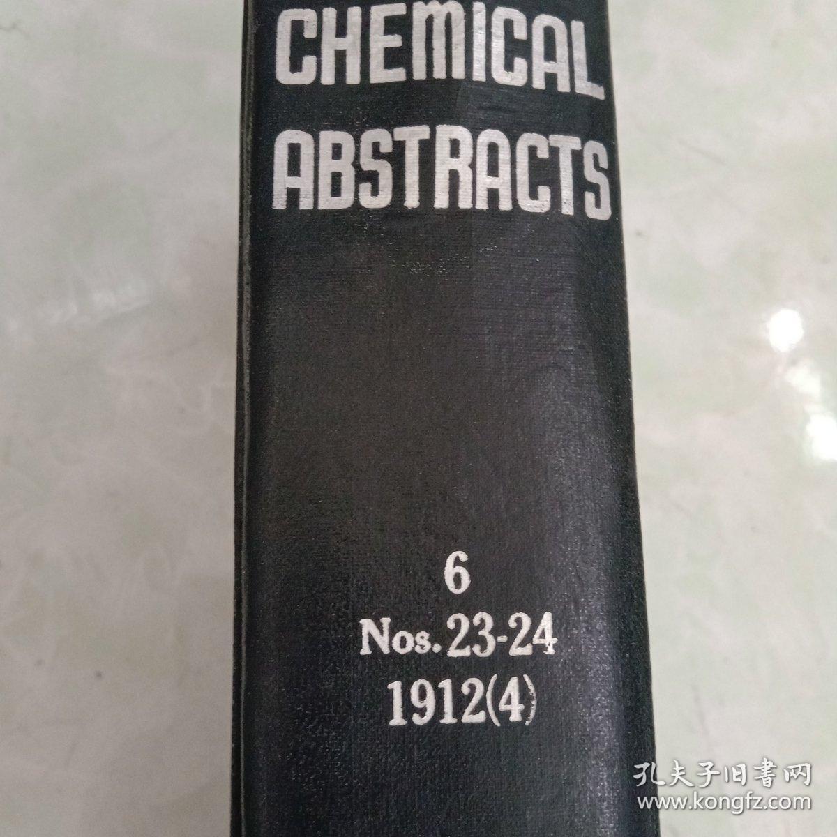 CHEmlcal  abstracts《化学文摘  1912(4)》