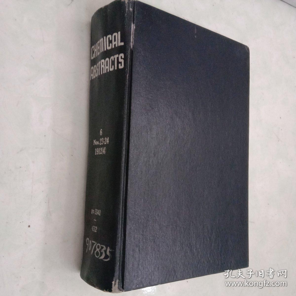 CHEmlcal  abstracts《化学文摘  1912(4)》