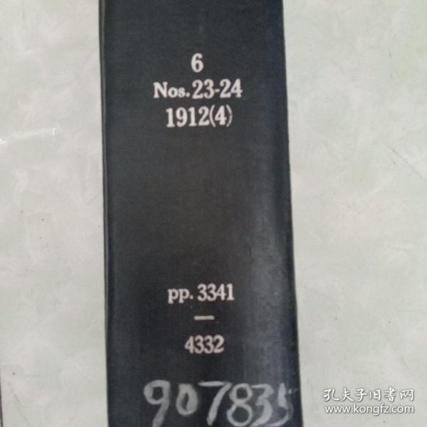 CHEmlcal  abstracts《化学文摘  1912(4)》