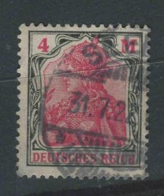 德国邮票 1920年 日耳曼尼亚  1枚信销