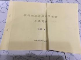 农作物主要病害病原菌分类简表