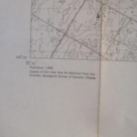 GEOLOGICAL SURVEY OF CANADA DEPARTMENT OF ENERGY ,MINES AND RESOURCES-----WALKERTON1:63360