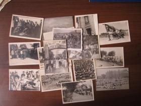 1952年黑龙江省首届学生夏令营活动照片16张（行军、察看地图、高举红旗前进、劳动、游泳、学习、讨论、运动、唱歌等）