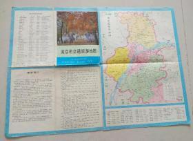 84版南京市交流旅游图（任购6件包邮）
