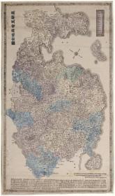 古地图1750-1800皇朝直省舆地全图 法国藏。纸本大小81.14*137.24厘米。宣纸原色仿真。微喷复制