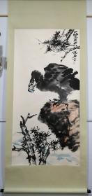吴悦石花鸟画立轴，纯手绘。