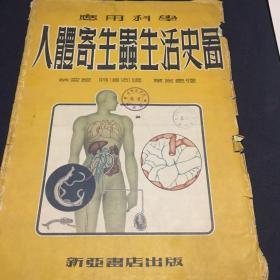 应用科学巜人体寄生虫生活史图》全套十幅，缺2幅