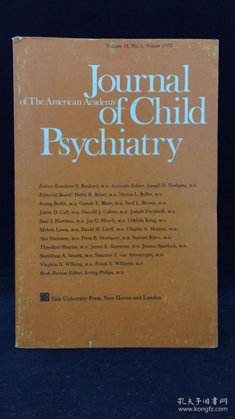 Journal of Child Psychiatry（美国科学院：儿童精神病学杂志 1975年四册全）