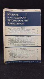 JOURNAL OF THE AMERICAN PSYCHOANALYTIC ASSOCIATION（美国精神分析学会杂志 1979年四册全 合售）