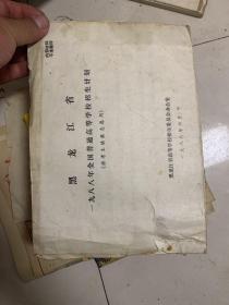 黑龙江省1988年全国普通高等学校招生计划  横16开本！