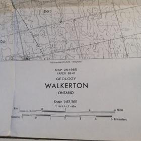 GEOLOGICAL SURVEY OF CANADA DEPARTMENT OF ENERGY ,MINES AND RESOURCES-----WALKERTON1:63360