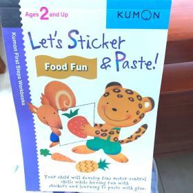 Kumon First Steps Workbooks Let’s Sticker & Paste Food fun