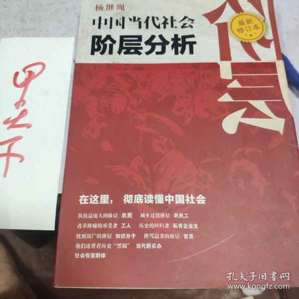 中国当代社会阶层分析 （最新修订本）