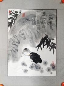 胡明哲教授国画作品《蔽日》